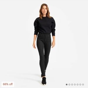 NWT Everlane High Rise Skinny Jeans - Black